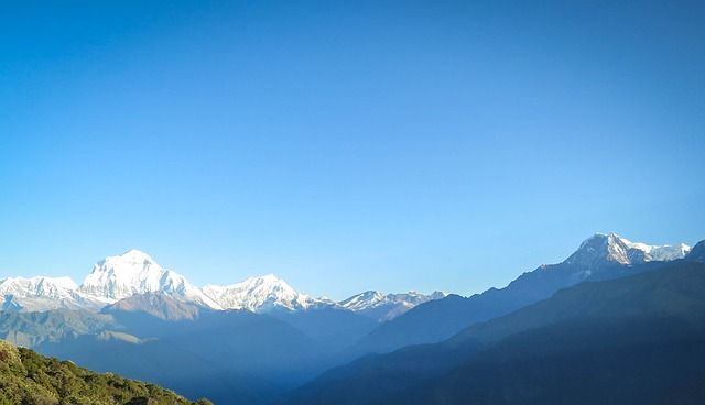 Nepal Gebirgskette