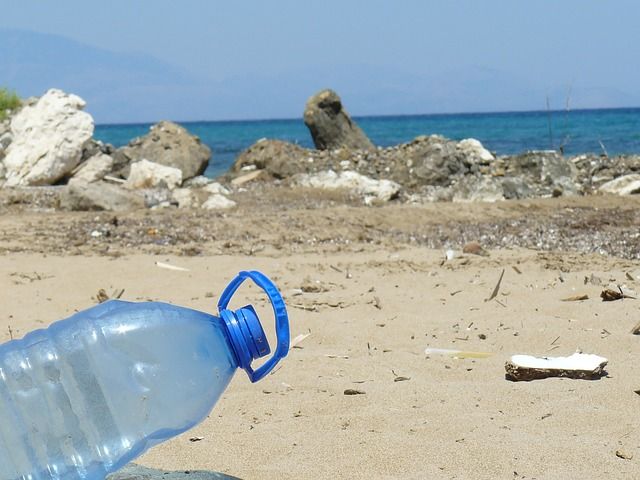 Plastik Müll am Strand